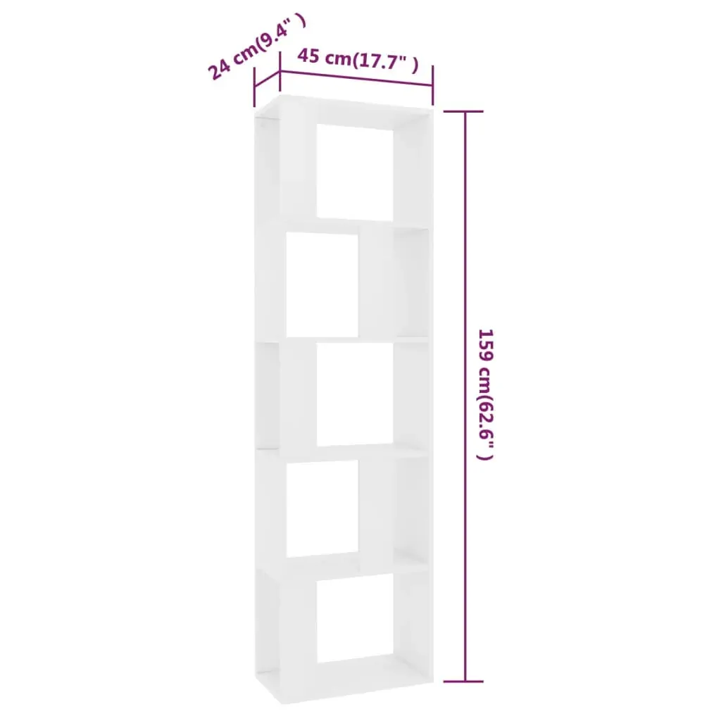 Book Cabinet/Room Divider 45x24x159 cm Engineered Wood Price