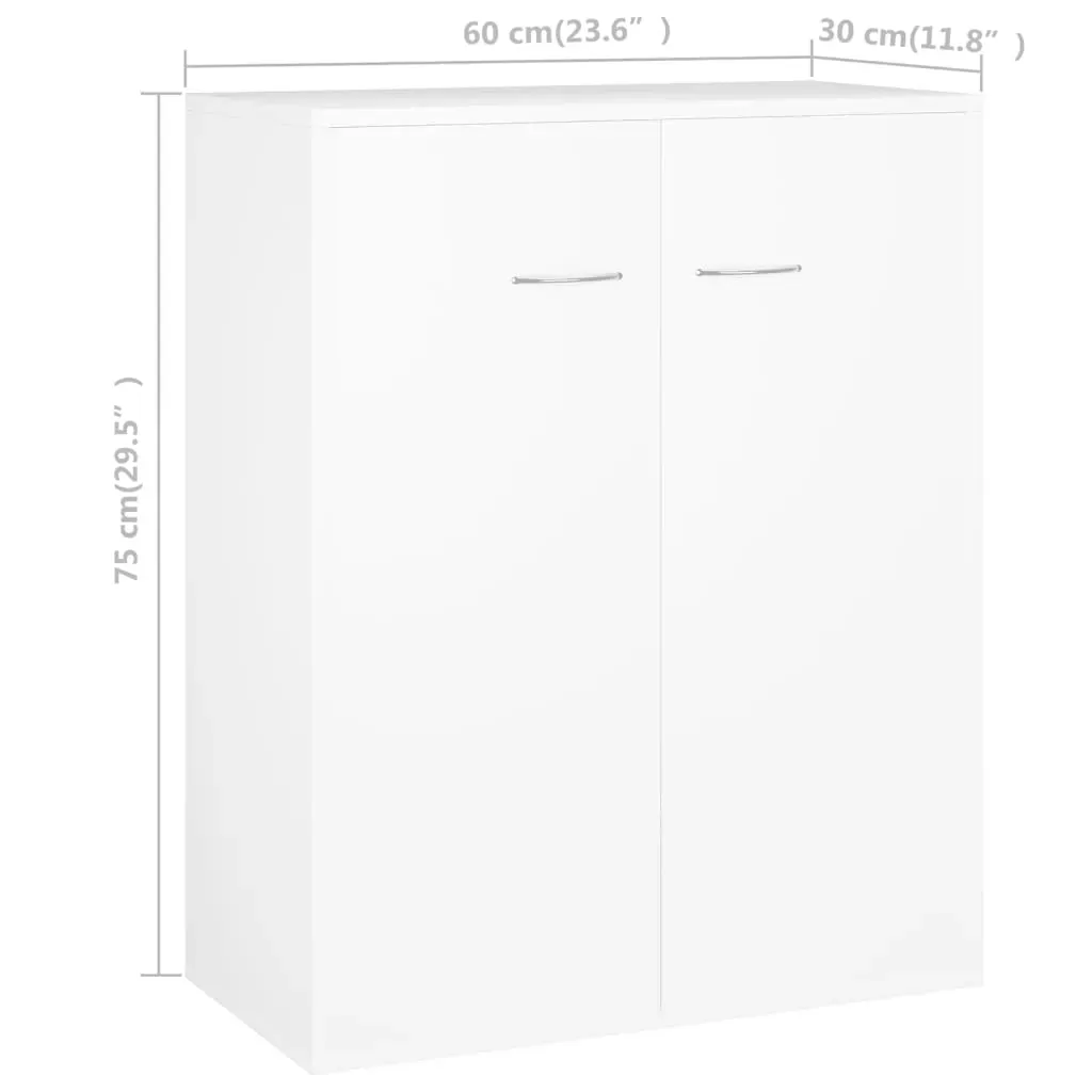 Sideboard 60x30x75 cm Engineered Wood Price