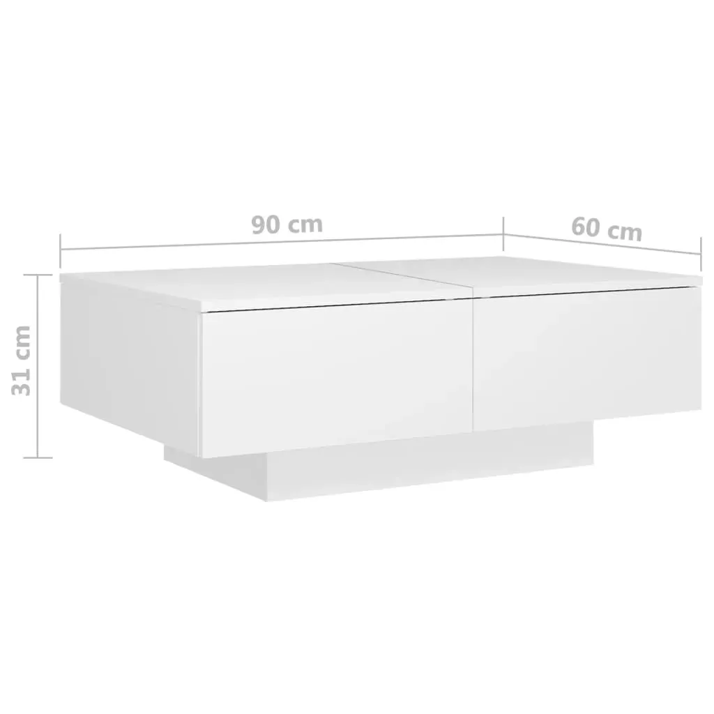 Coffee Table 90x60x31 cm Engineered Wood Price