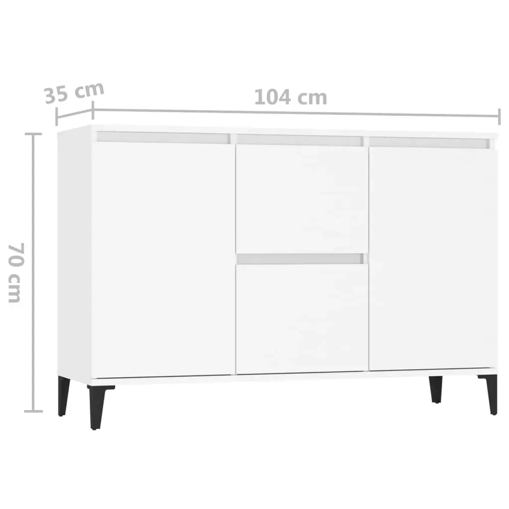 Sideboard 104x35x70 cm Engineered Wood Price