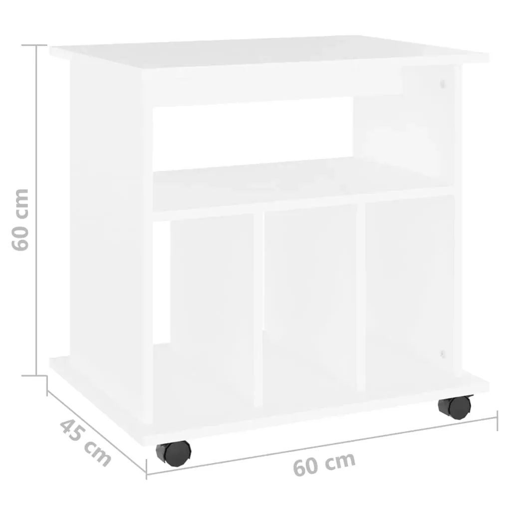 Rolling Cabinet 60x45x60 cm Engineered Wood Price