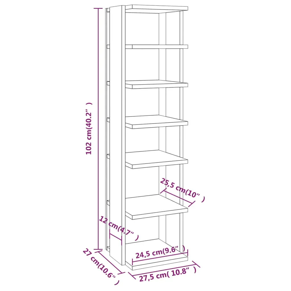 Shoe Cabinet 27.5x27x102 cm Engineered Wood Price
