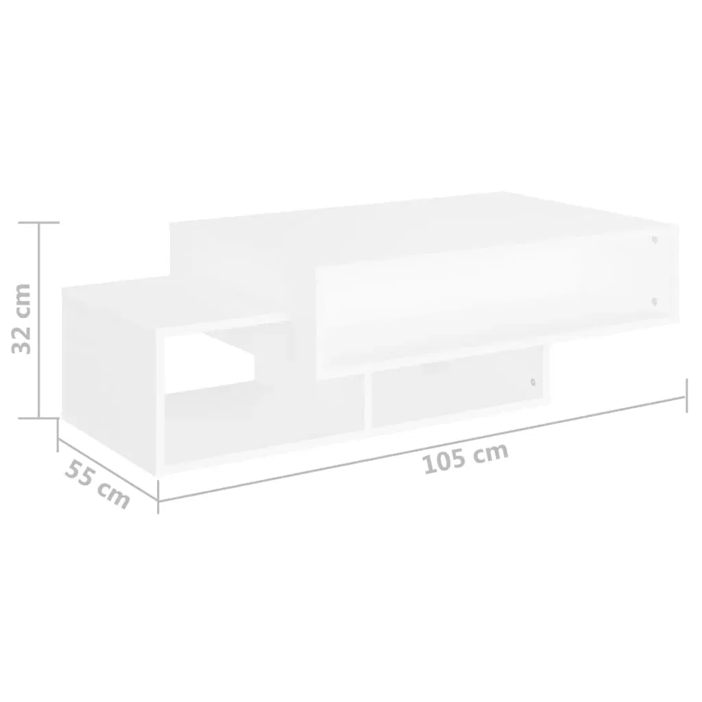 Coffee Table 105x55x32 cm Engineered Wood Price