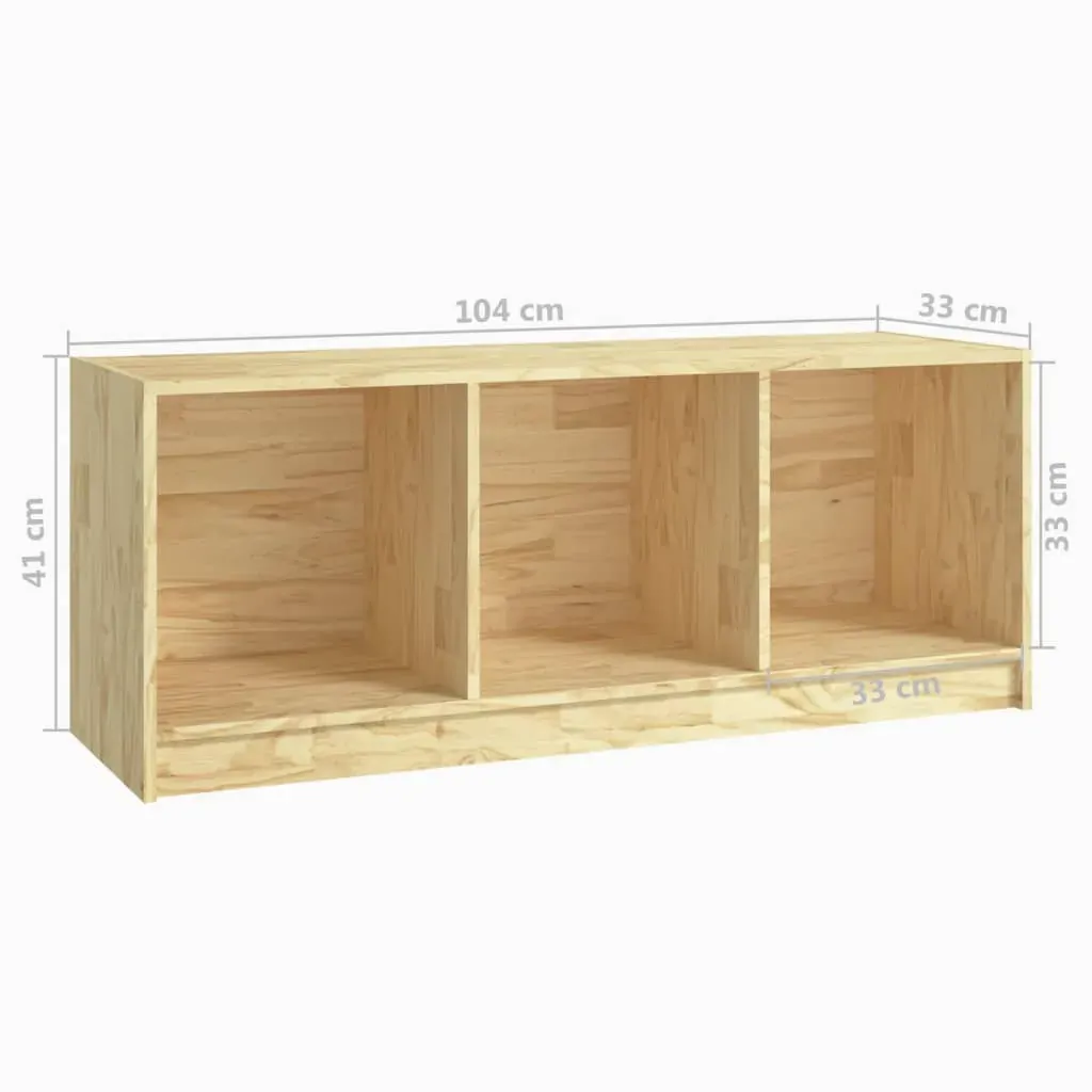 Buckingham TV Cabinet 104x33x41 cm Solid Pinewood Price