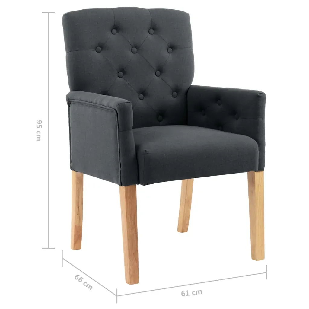 Dining Chair with Armrests Fabric Price