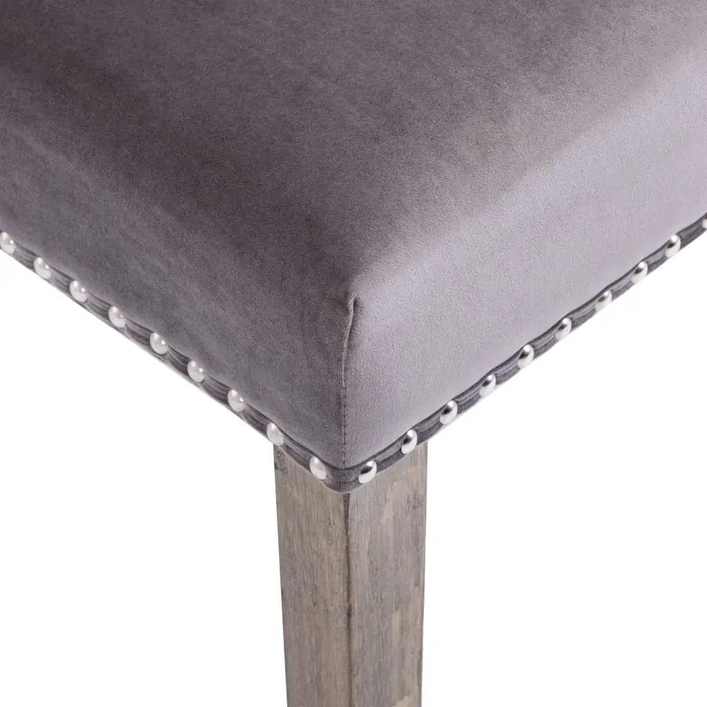 Dining Chair Grey Velvet Price