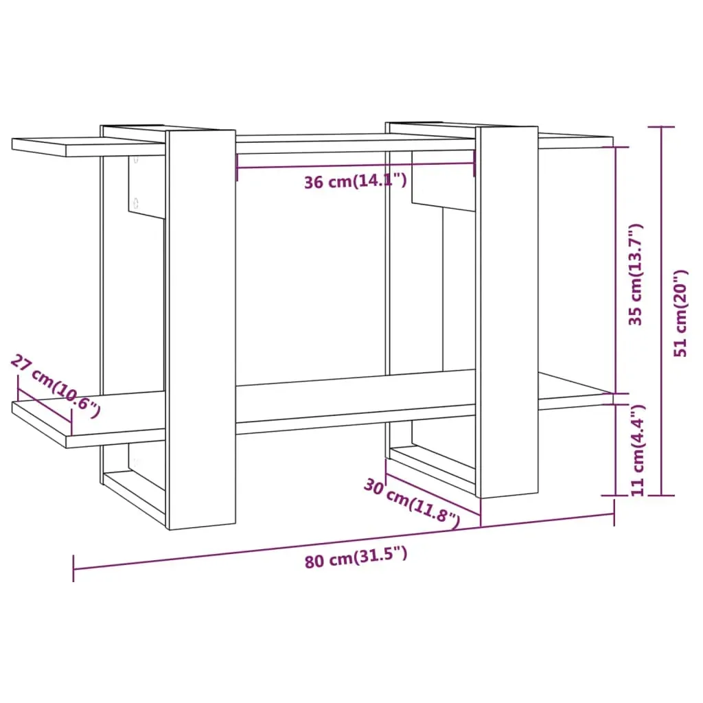 Valinda Book Cabinet/Room Divider 80x30x51 cm Price