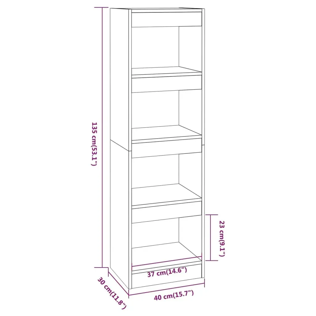 Eastlake Book Cabinet/Room Divider 40x30x135 cm Price