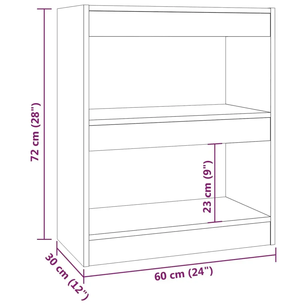 Bloomington Book Cabinet/Room Divider 60x30x72 cm Price