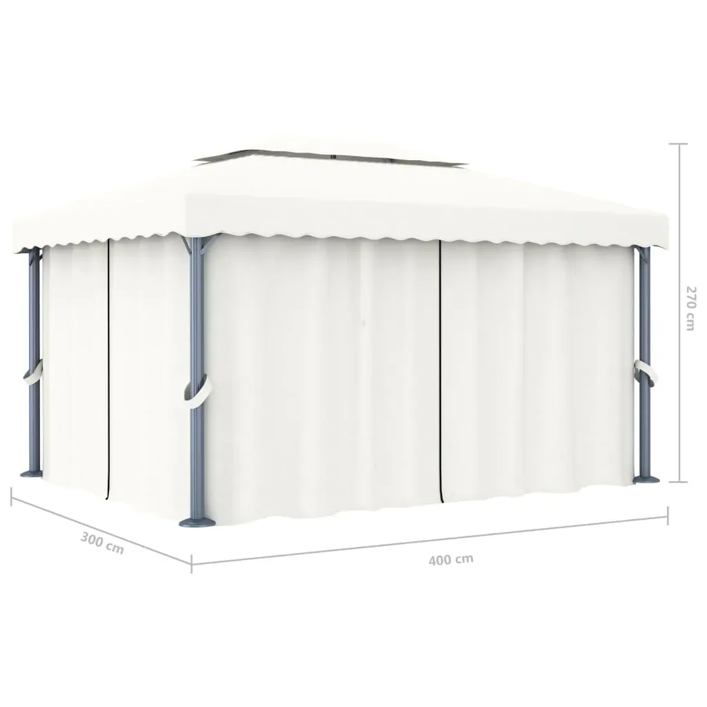 Gazebo with Curtain Aluminium Price