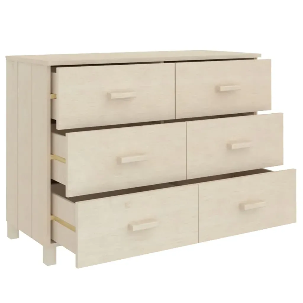Sideboard Honey 113x40x80 cm Solid Wood Pine Price