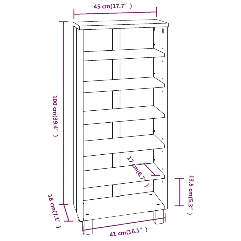 CD Cabinet Honey 45x18x100 cm Solid Wood Pine Price