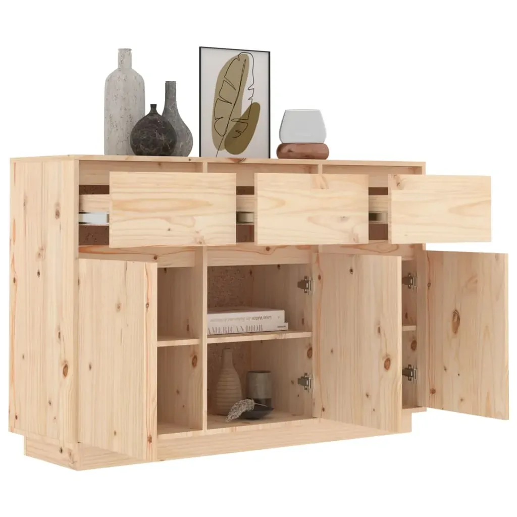 Sideboard 110x34x75 cm Solid Wood Pine Price