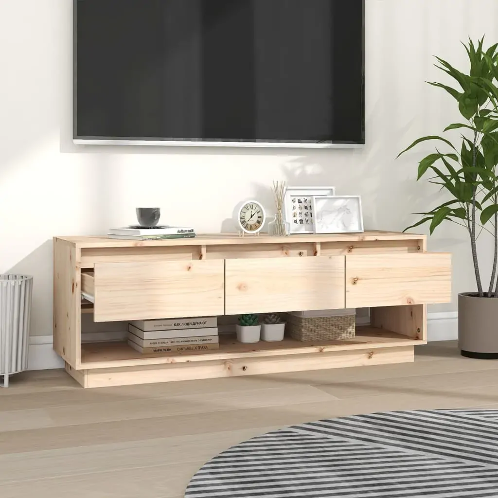 Glenroy TV Cabinet 110.5x34x40 cm Solid Wood Pine Price