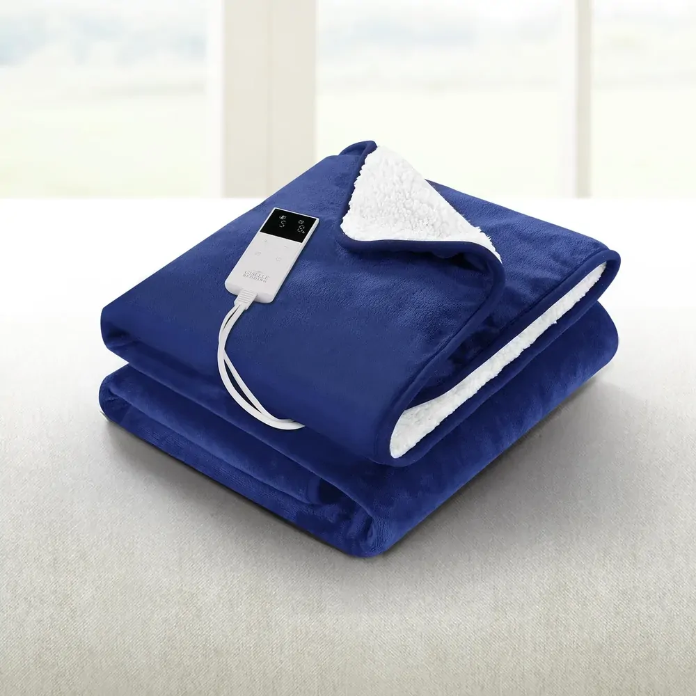 Electric Throw Rug Heated Blanket Washable Snuggle Flannel Winter Price