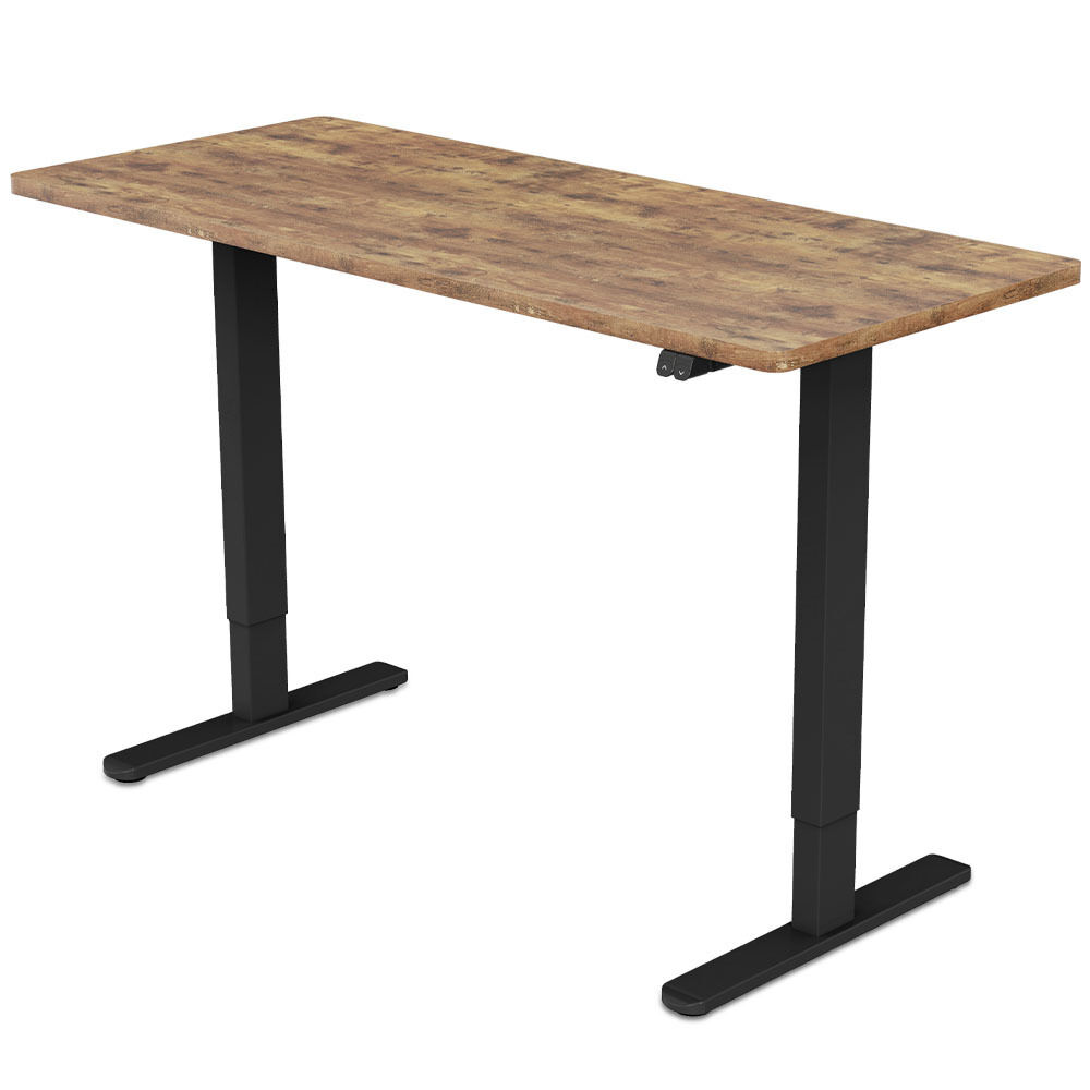 FORTIA Sit Stand Standing Desk, 72-118cm Height Adjustable, 70kg Load, Frame Price