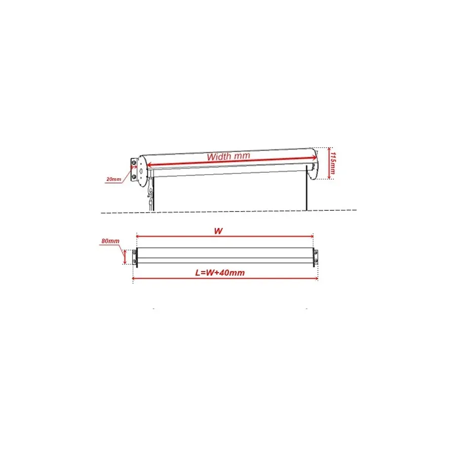 Outdoor Roller Blind Sun Screen Awning With Aluminium Hood Price