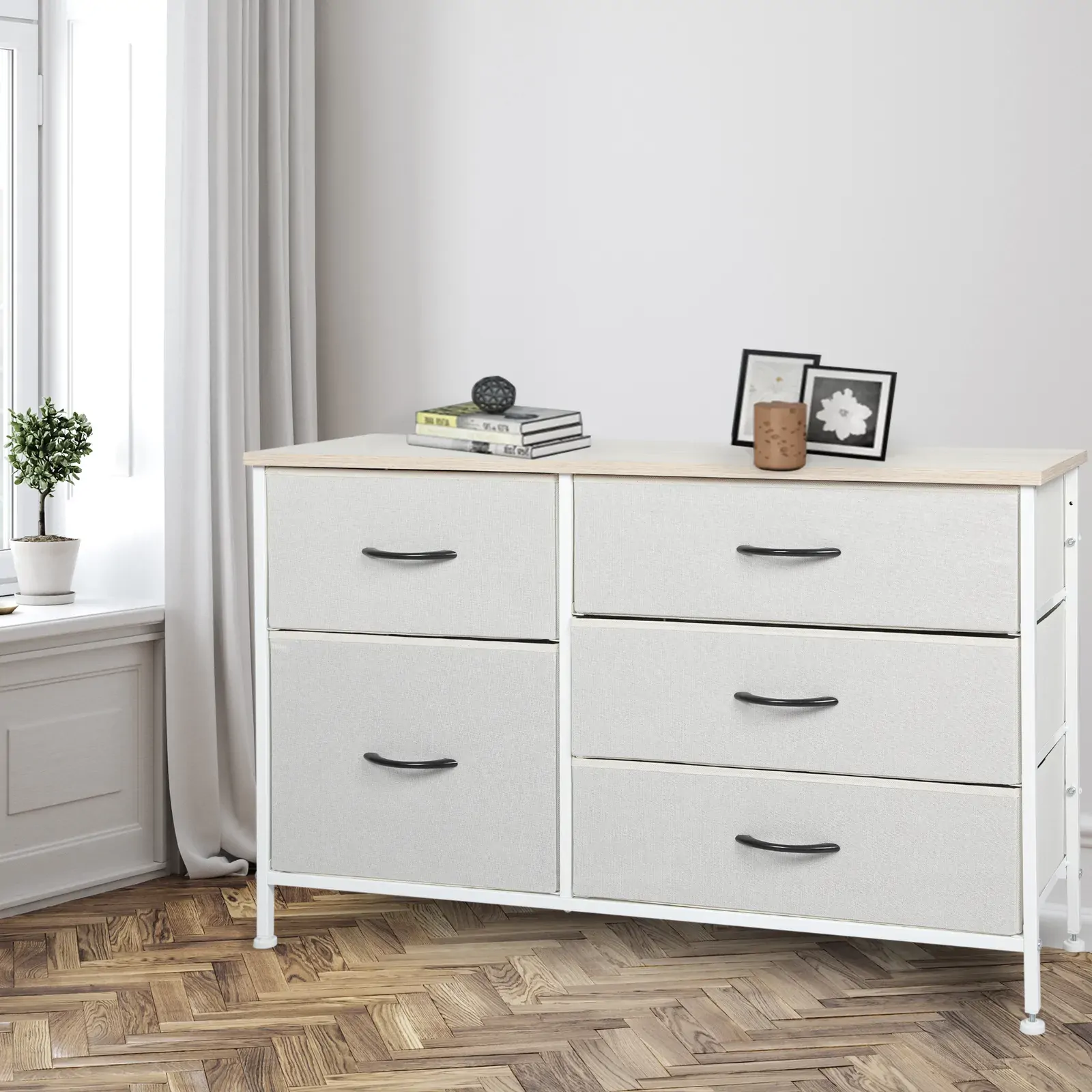 Storage Cabinet Tower Chest of Drawers Dresser Tallboy 5 Drawer Price