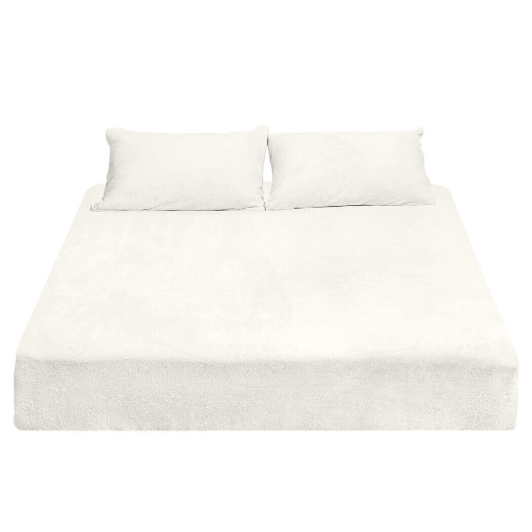 Fitted Bed Sheet Set Pillowcase Flannel Winter Warm Price