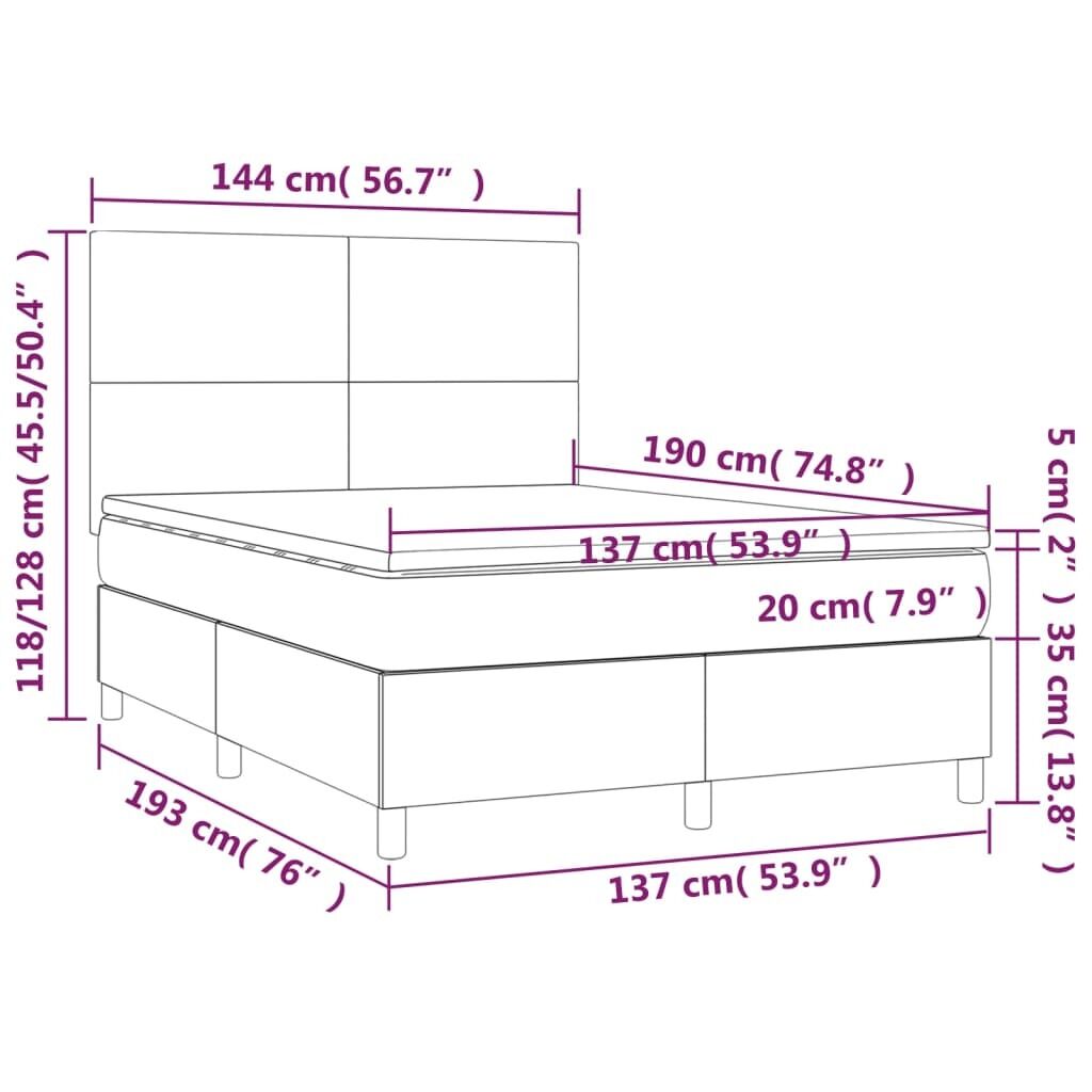 Box Spring Bed with Mattress Black Faux Leather Price