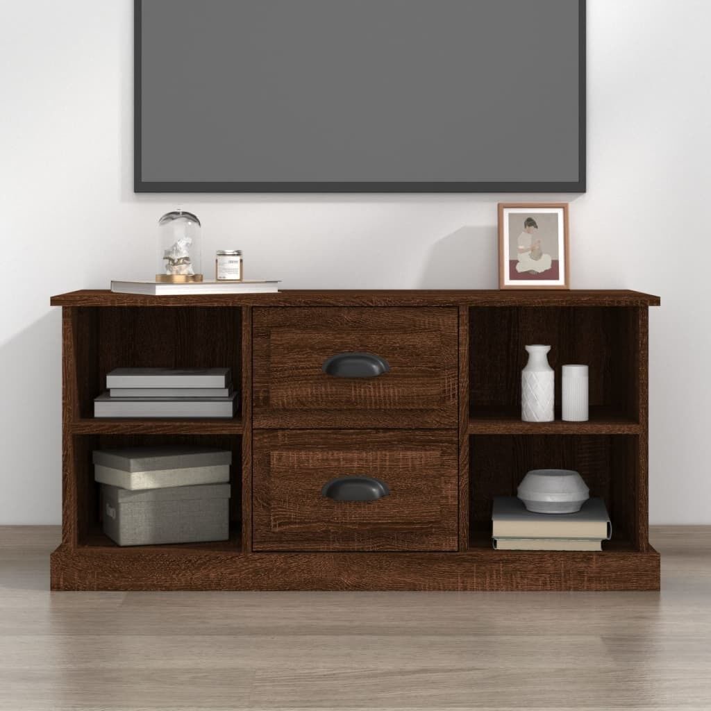 TV Cabinet White 99.5x35.5x48 cm Engineered Wood Price