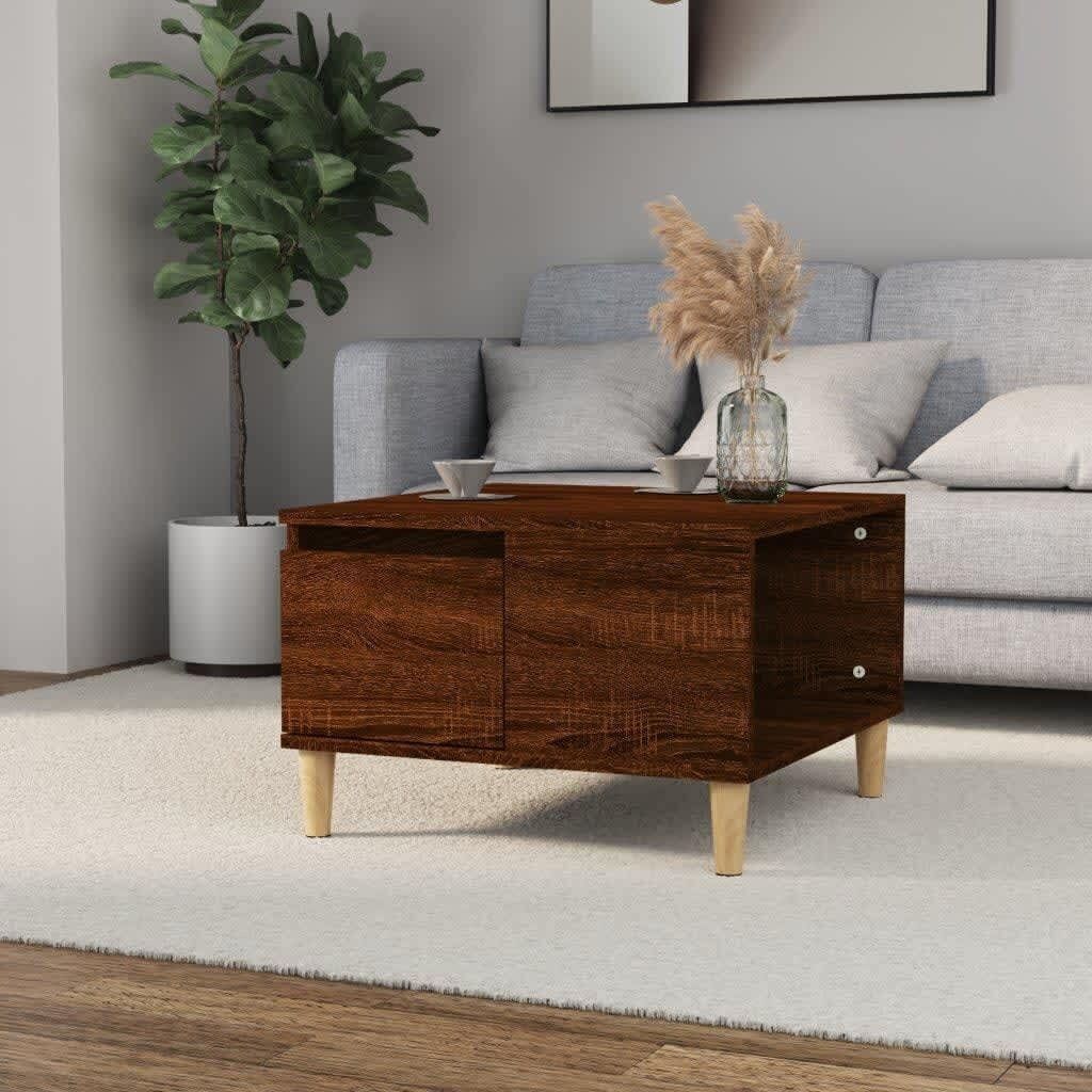 Coffee Table White 55x55x36.5 cm Engineered Wood Price