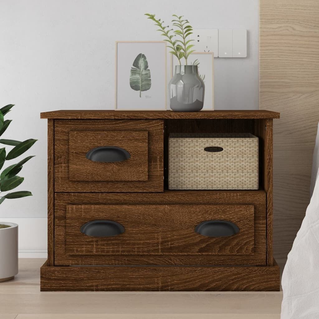 Bedside Cabinet Black 60x39x45 cm Price