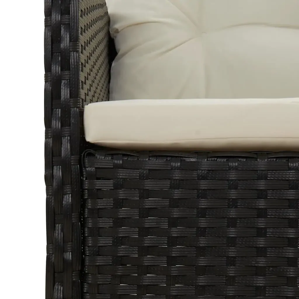 2 Piece Garden Lounge Set with Cushions Poly Rattan Price