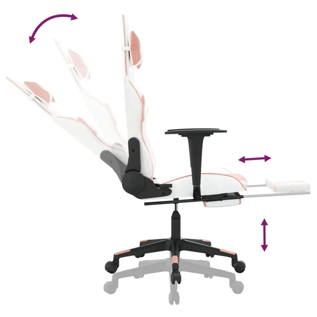 Gaming Chair with Footrest Faux Leather Price