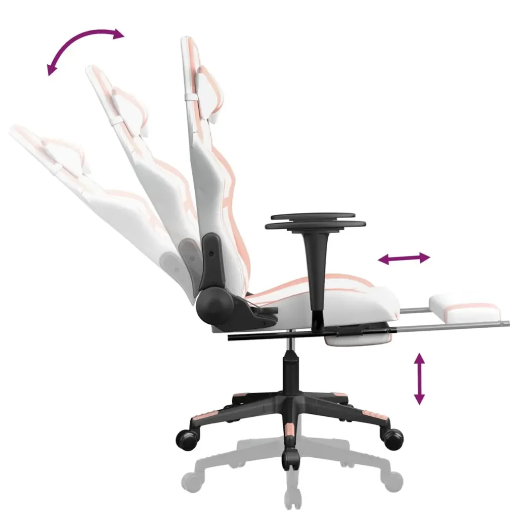 Gaming Chair with Footrest Faux Leather Price