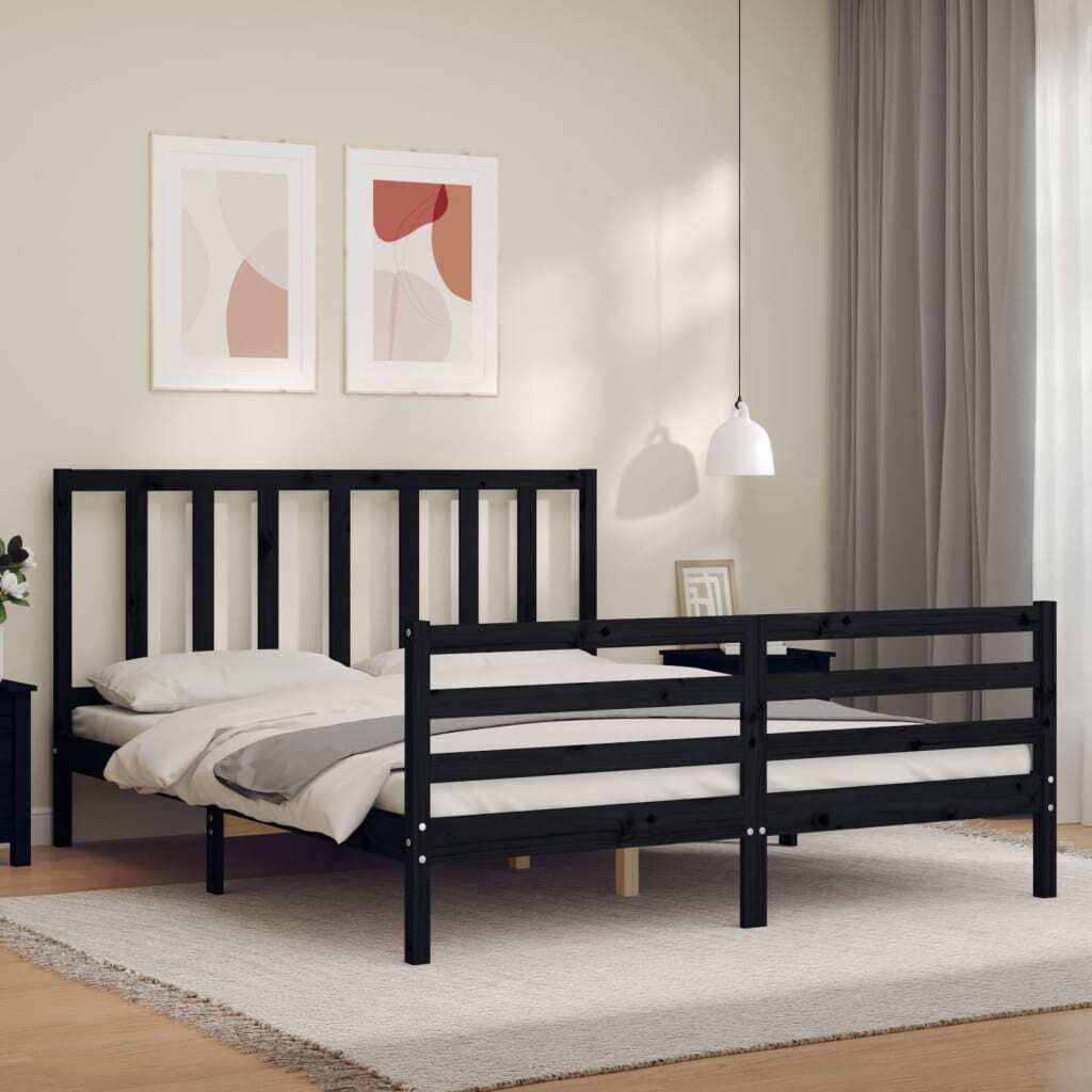 Bed Frame with Headboard Solid Wood Price