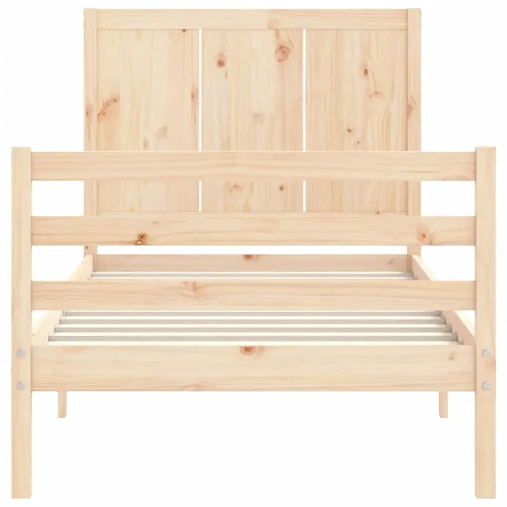 Bed Frame with Headboard Solid Wood Price