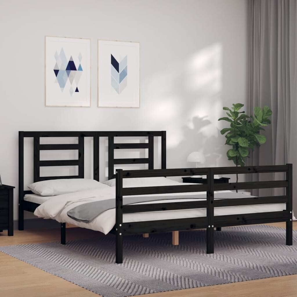 Bed Frame with Headboard Solid Wood Price