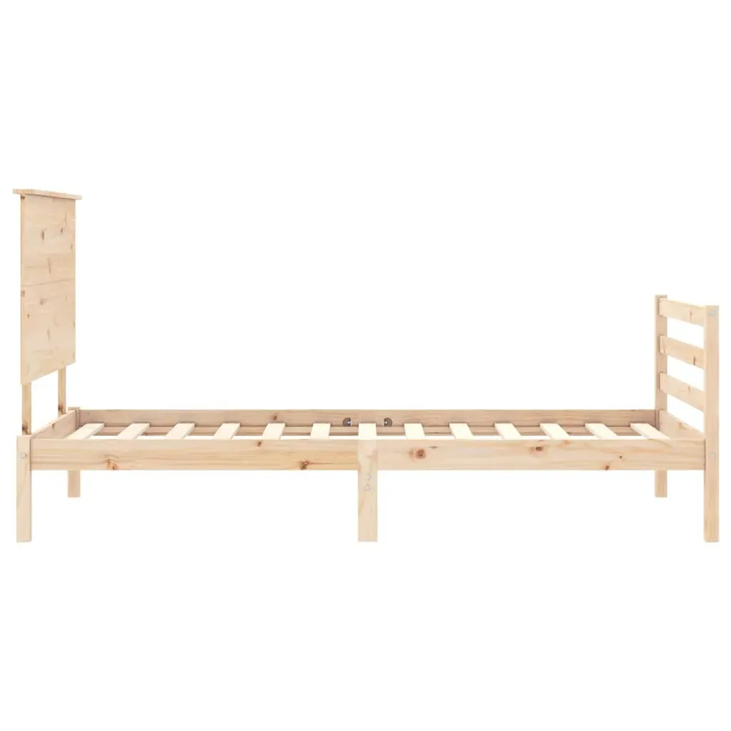 Bed Frame with Headboard Solid Wood Price