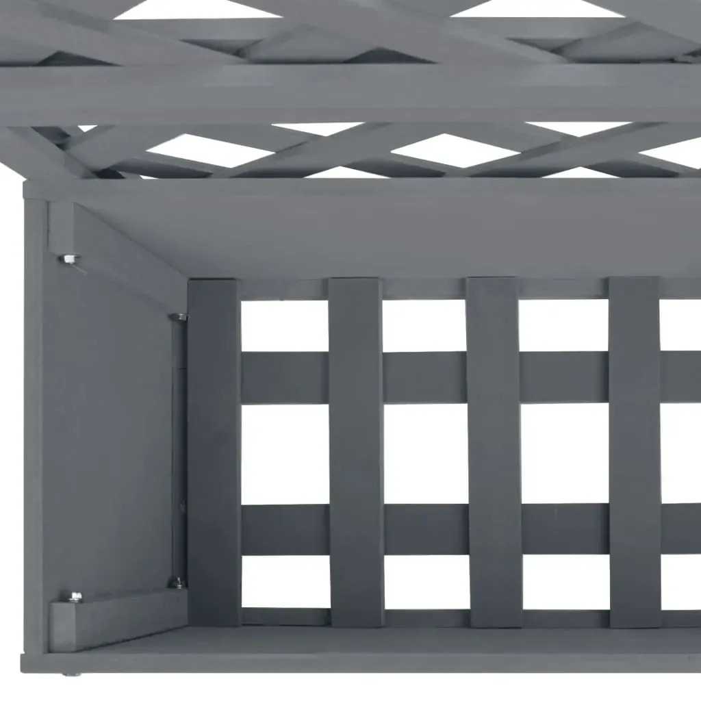 Trellis Planters Grey 65x33x135 cm WPC Price