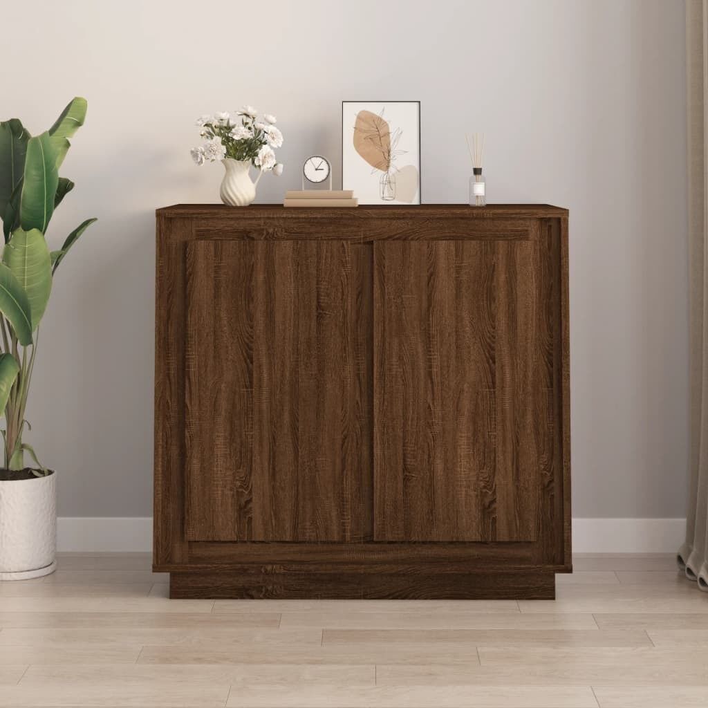 Sideboard White 80x34x75 cm Engineered Wood Price