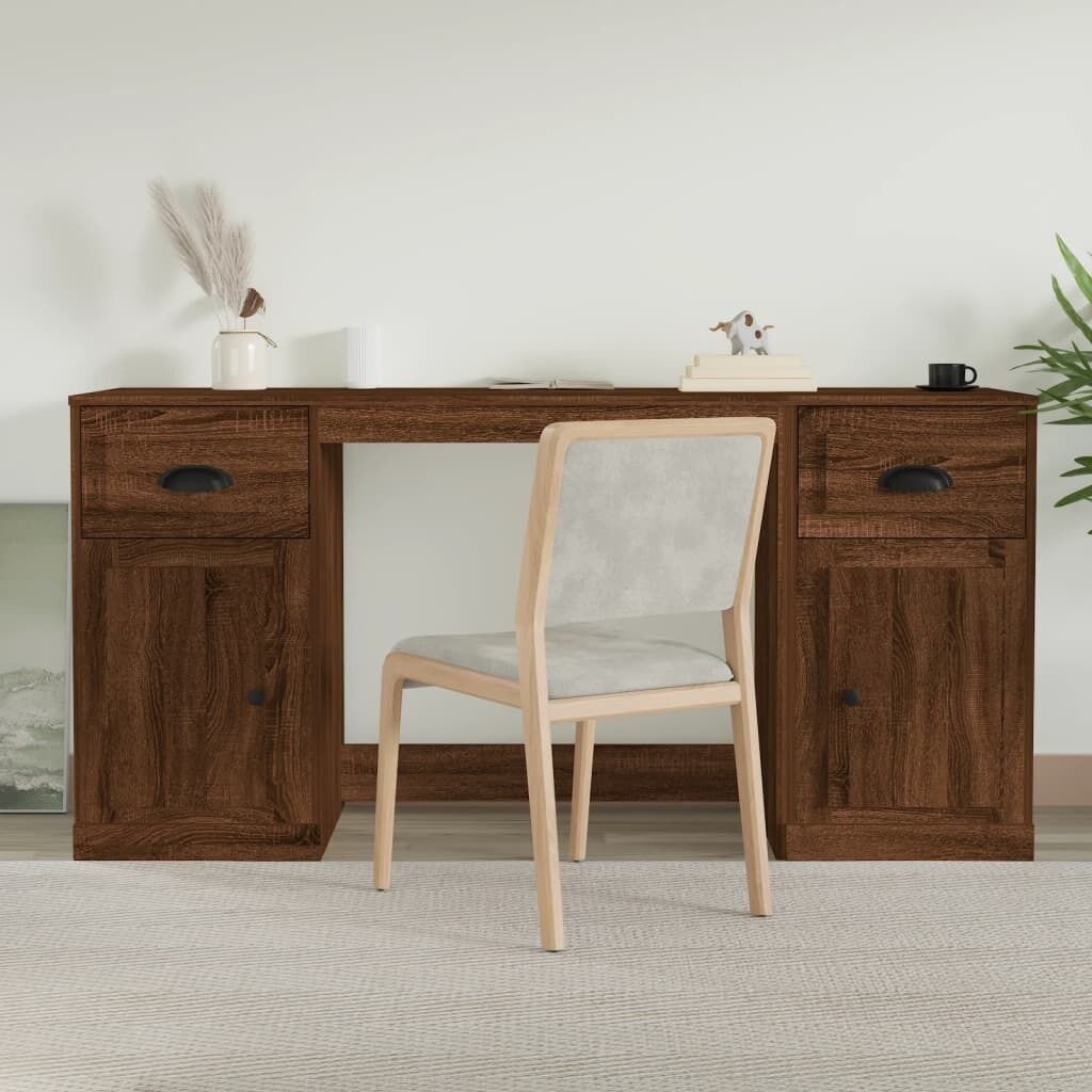 Desk with Cabinet Engineered Wood Price