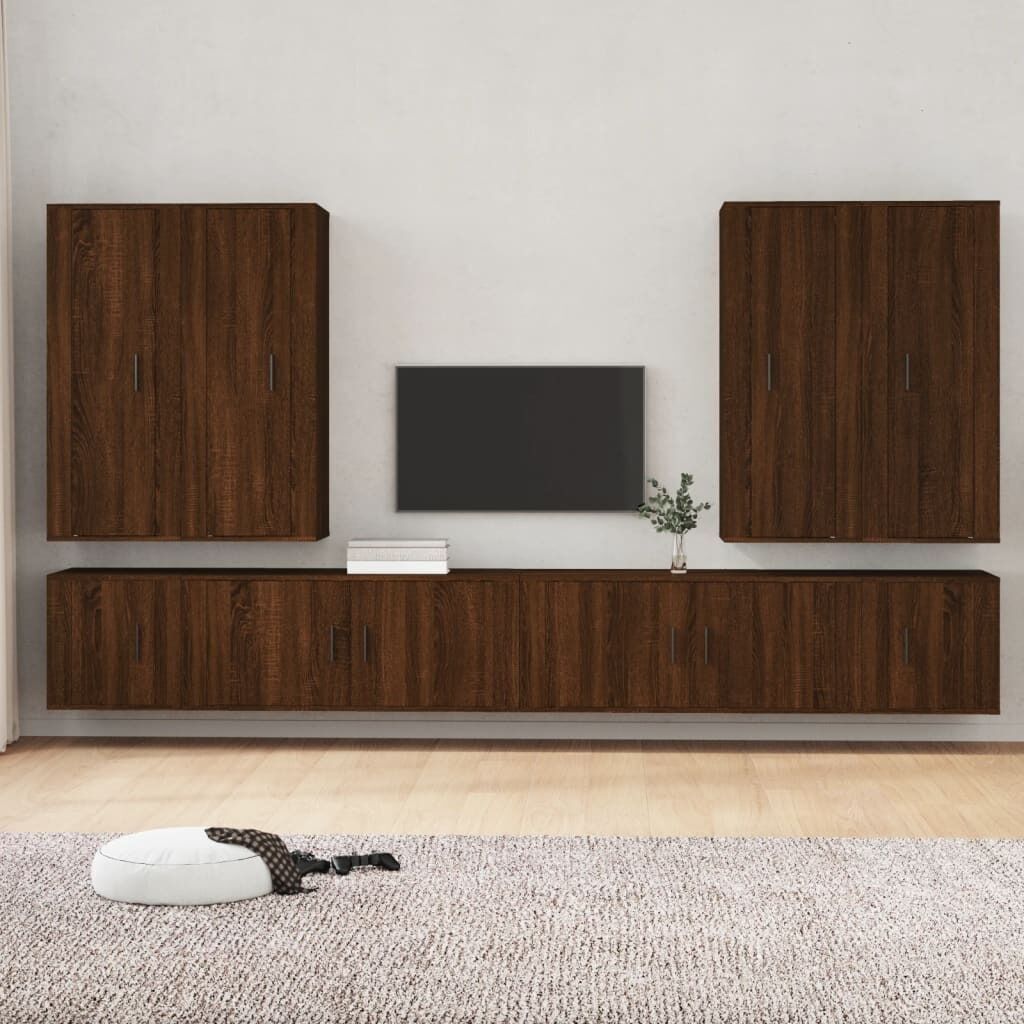 8 Piece TV Cabinet Set Engineered Wood Price