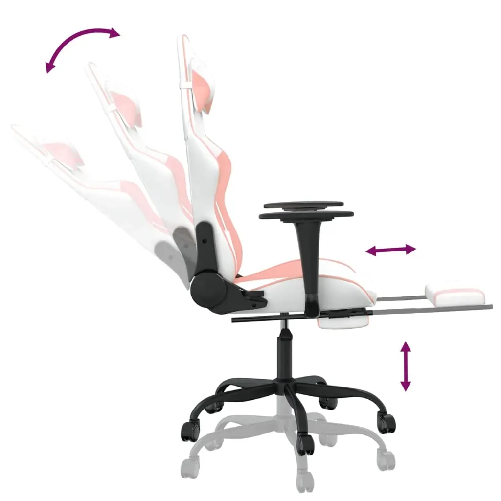 Gaming Chair with Footrest Faux Leather Price