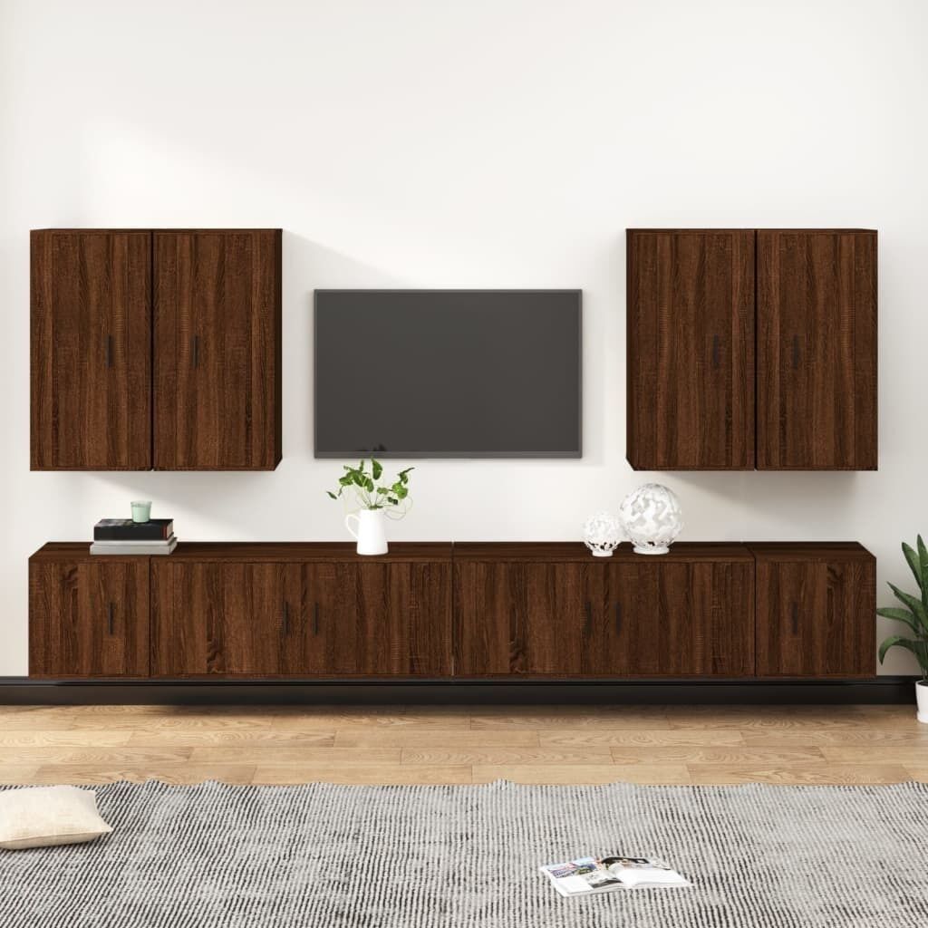 8 Piece TV Cabinet Set Engineered Wood Price