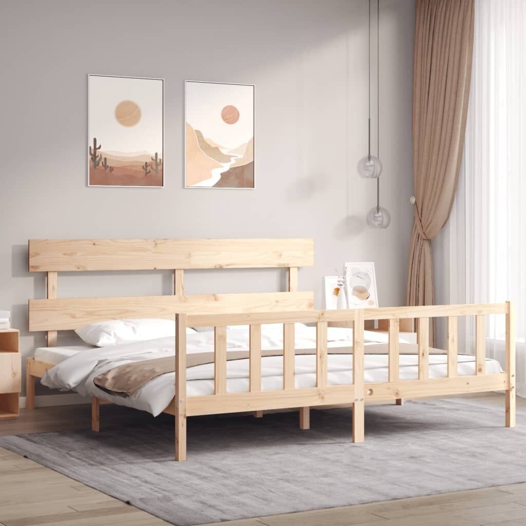 Bed Frame with Headboard Solid Wood Price