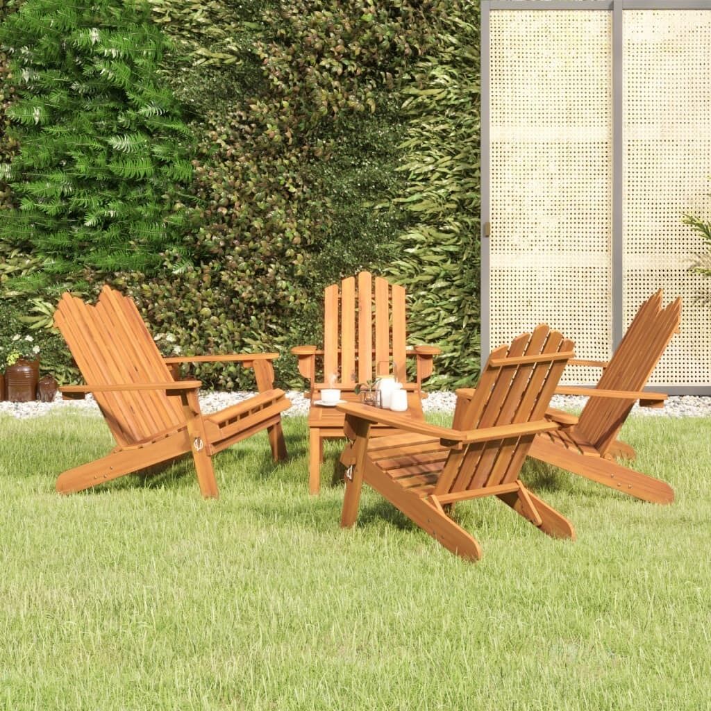Adirondack Garden Lounge Set Solid Wood Acacia Price