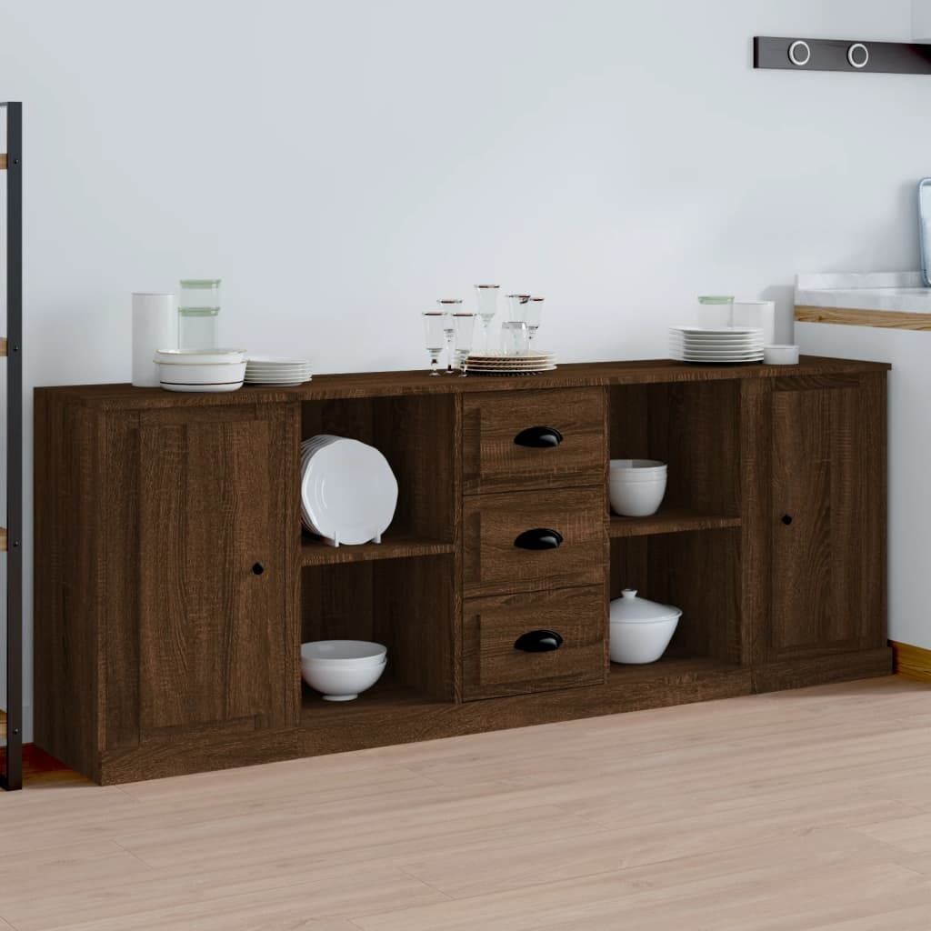 Sideboards 3 pcs Engineered Wood Price