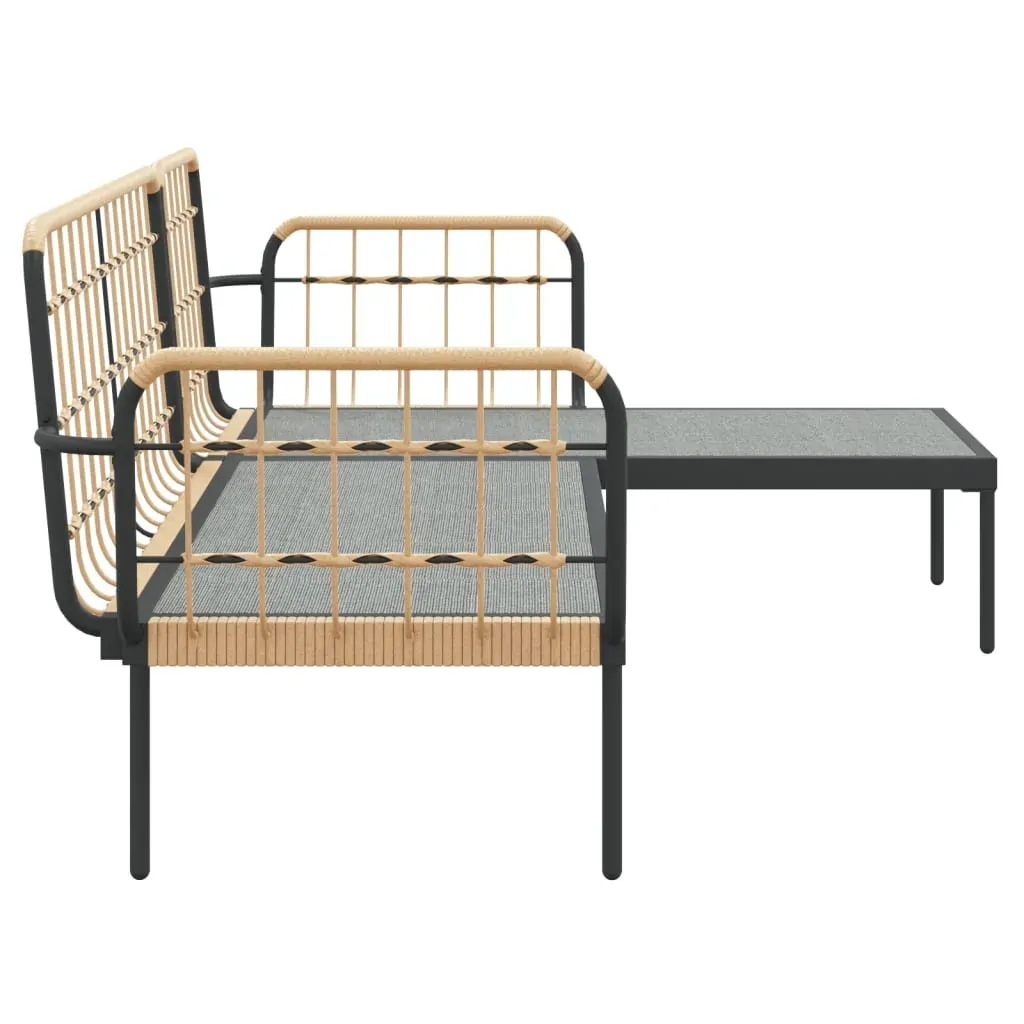 3 Piece Garden Lounge Set with Cushions Poly Rattan Price