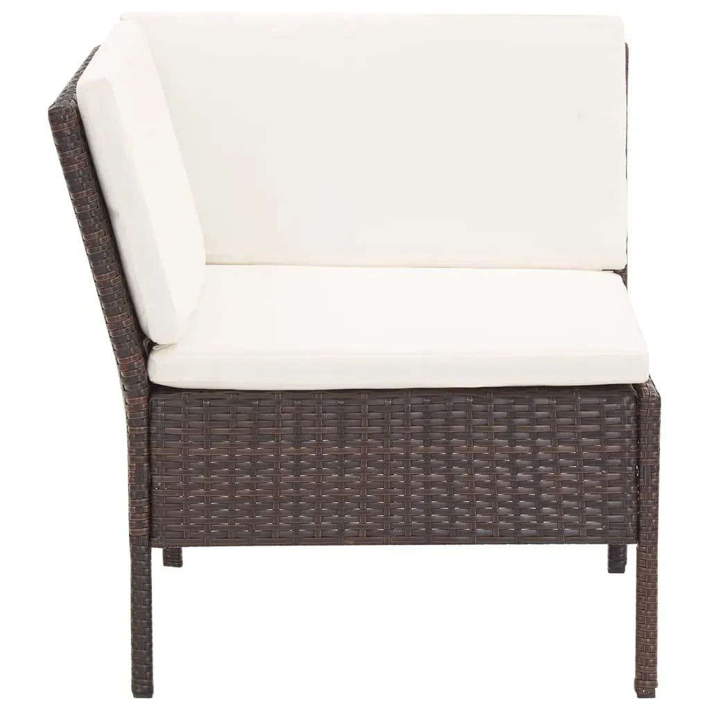 6 Piece Garden Lounge Set with Cushions Poly Rattan Price