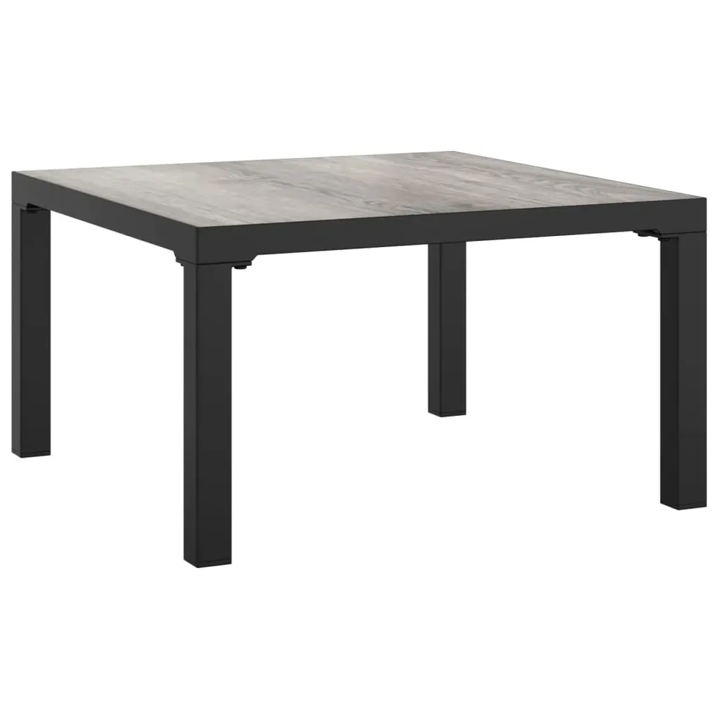Garden Lounge Set Black and Grey Poly Rattan Price