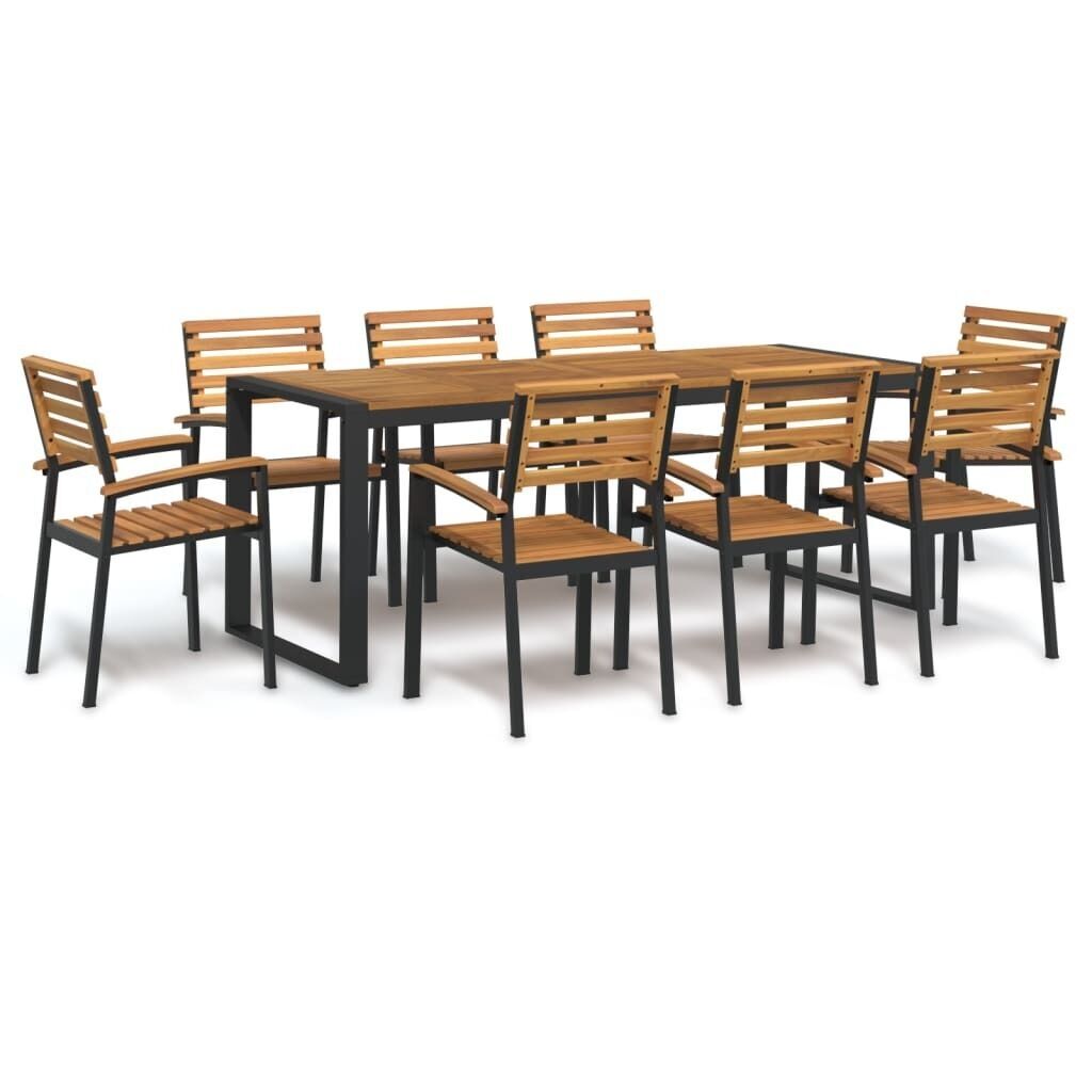 Garden Dining Set Solid Wood Acacia and Metal Price