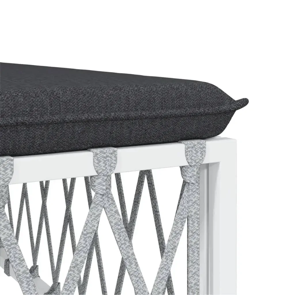 Garden Lounge Set with Cushions Steel Price