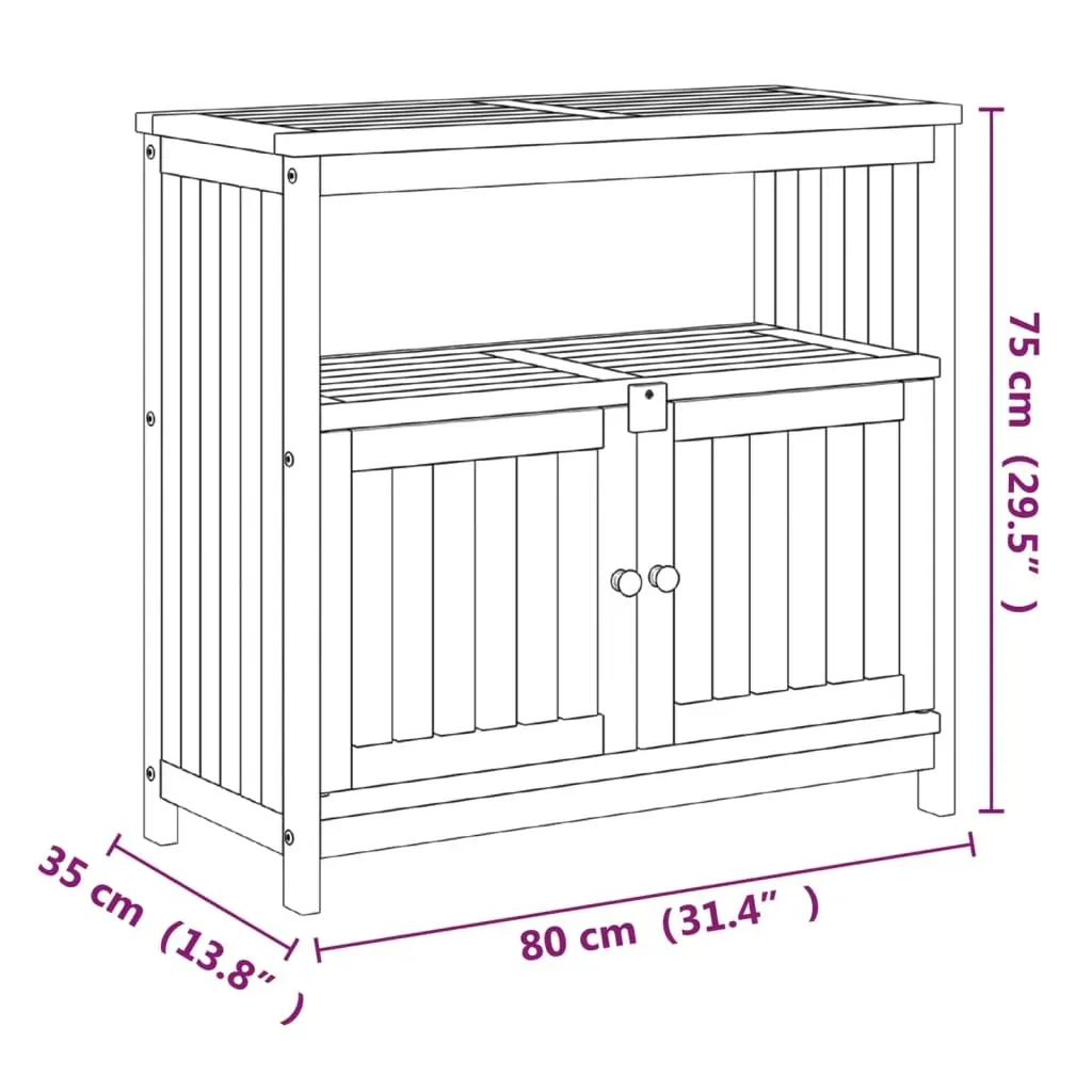 Garden Console Table Solid Wood Acacia Price