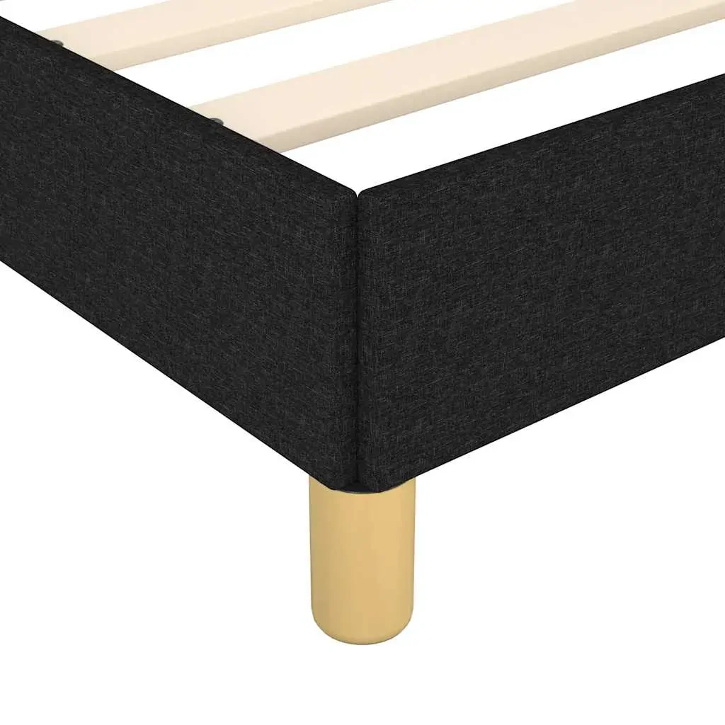 Bed Frame with Headboard Black Fabric Price